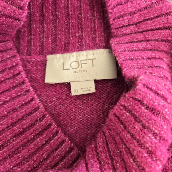 Super Soft XL Magenta Tunic Sweater - Picture 3 of 3